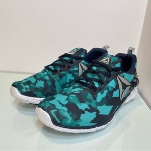 Reebok Pump ZPump Fusion 2.5 Turquoise Camo Women's Size 7.5